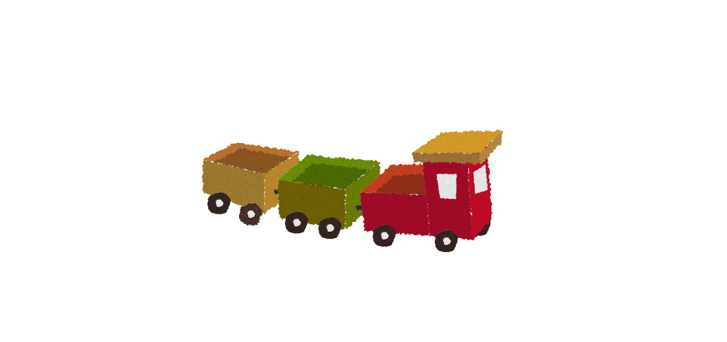 おもちゃの汽車のイラスト