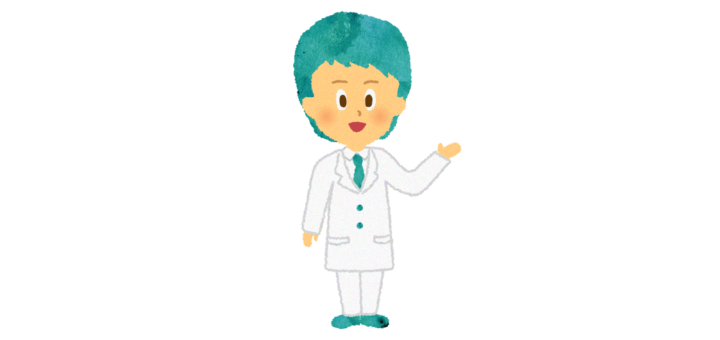 説明するお医者さんのイラスト