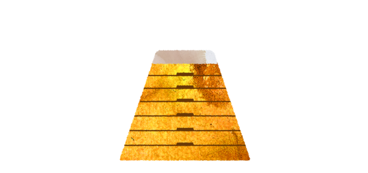 高い跳び箱のイラスト