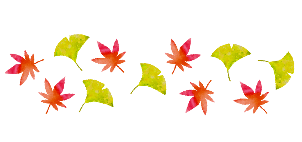 秋の葉っぱのパターンイラスト フリー素材集 イラストのっく