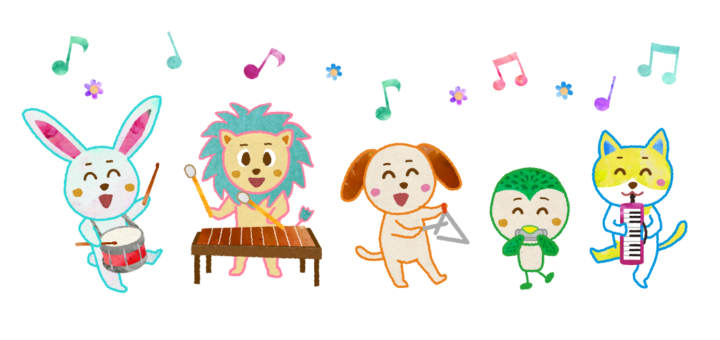 動物キャラクター達の音楽会