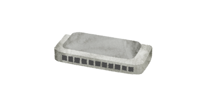 ハーモニカのイラスト