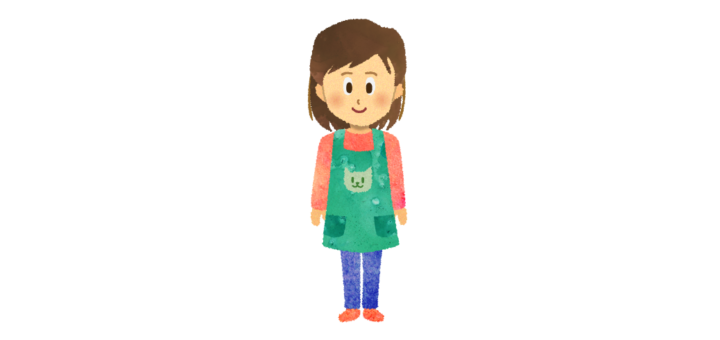 女性保育士のイラスト