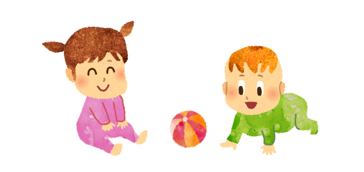 0才児保育のイラスト