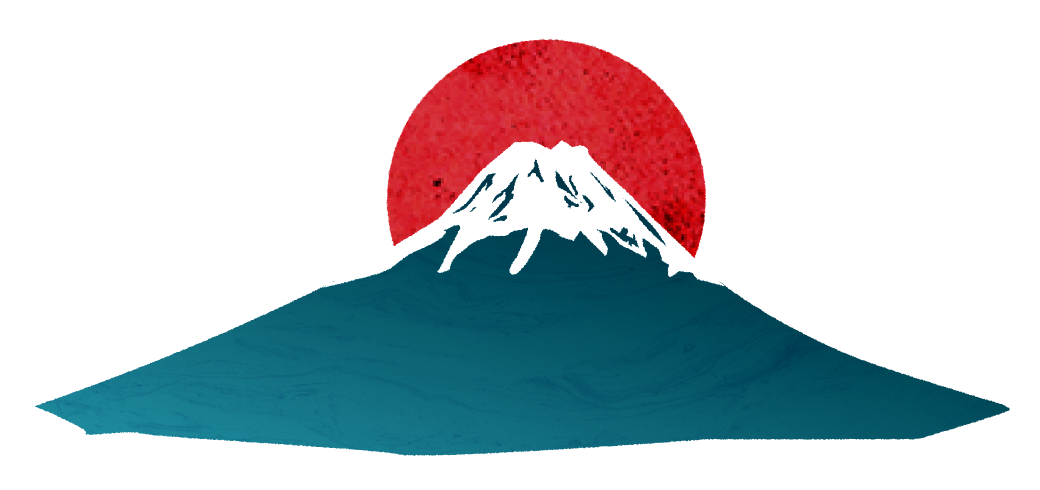 富士山と日の丸のイラスト