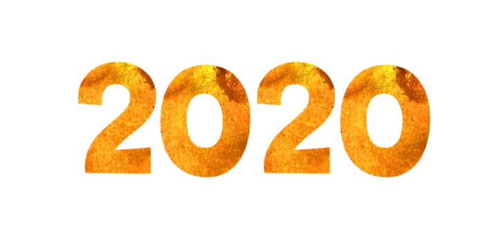 ２０２０年数字イラスト