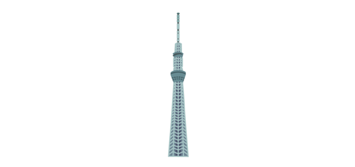 東京スカイツリーのイラスト