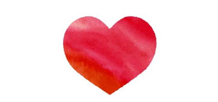 ピンクのハートのイラスト