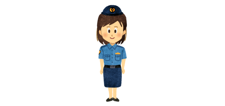 婦人警官のイラスト