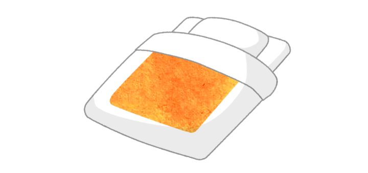 ふかふかお布団のイラスト