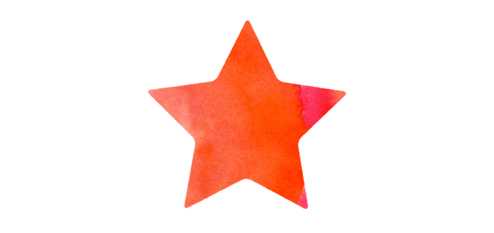 赤い星のイラスト