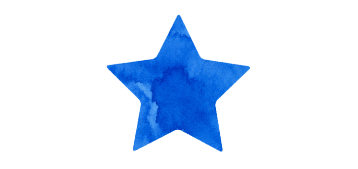 青い星のイラスト