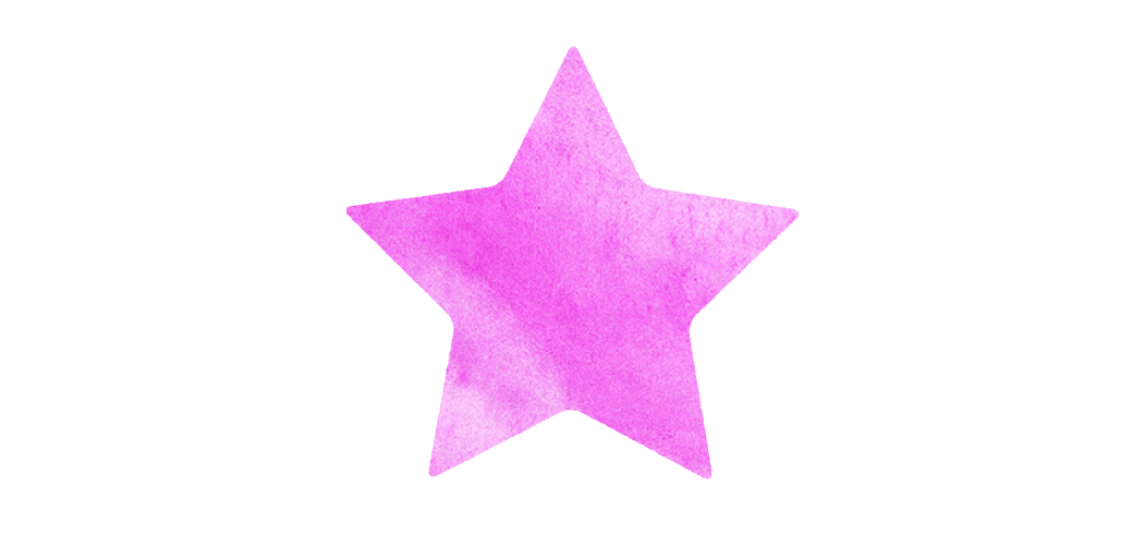 ピンクの星のイラスト