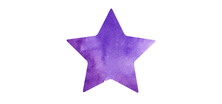 紫の星のイラスト