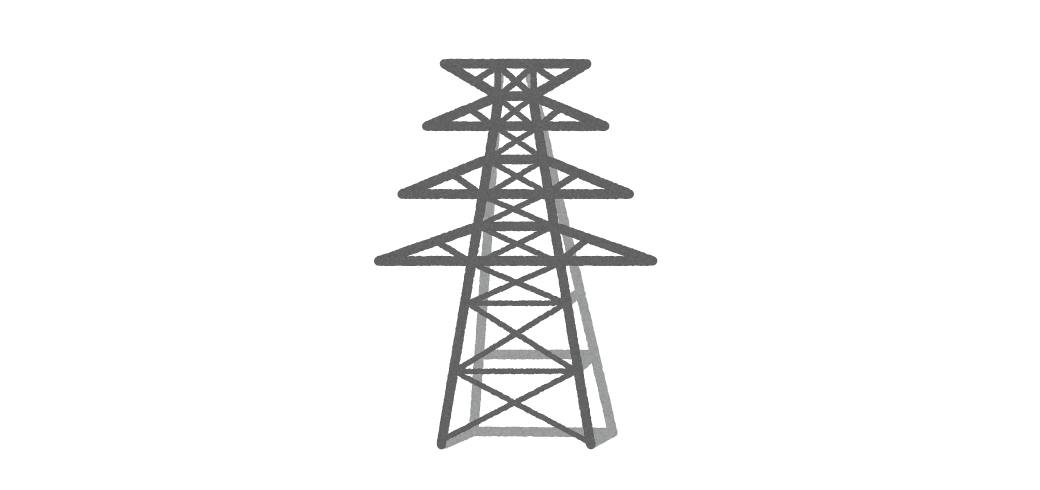 送電塔のイラスト1