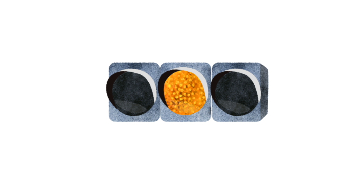 黄色信号機のイラスト