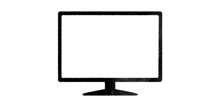 液晶モニター画面のイラスト