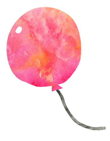 【無料イラスト】ピンクの風船のイラスト