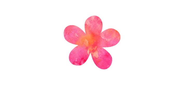 ぴんくのお花のイラスト