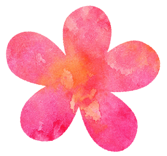 ピンクのお花のイラスト