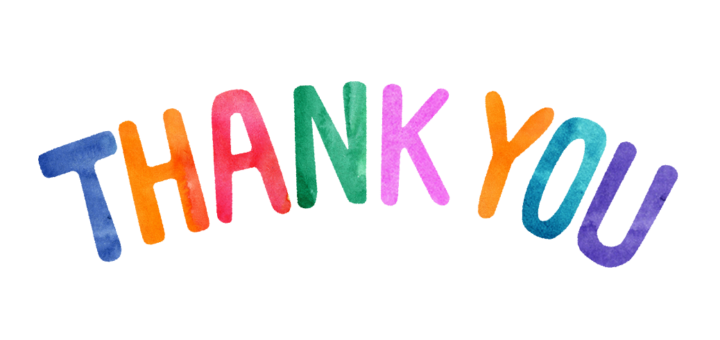 サンキュー　文字イラスト