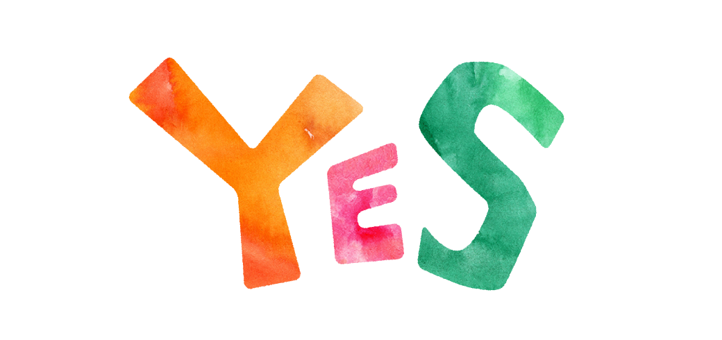 Yes の文字イラスト