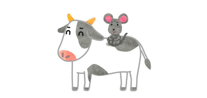 人の力を借りて勝つ姿のイラスト