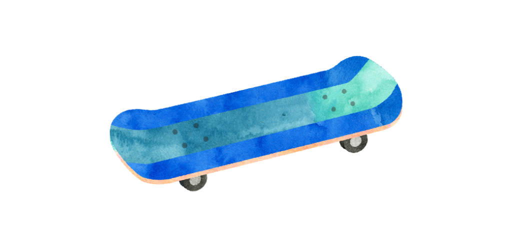 スケートボード 青