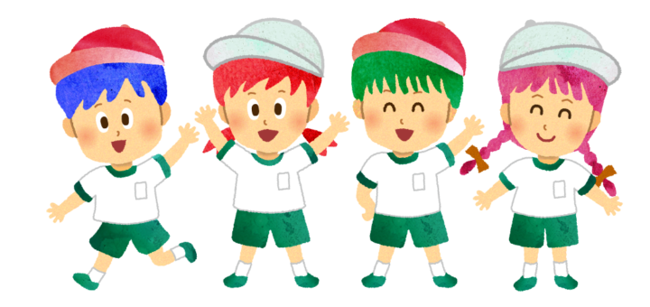 運動会のこどもたち