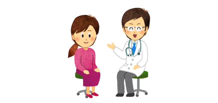 診察中のイラスト