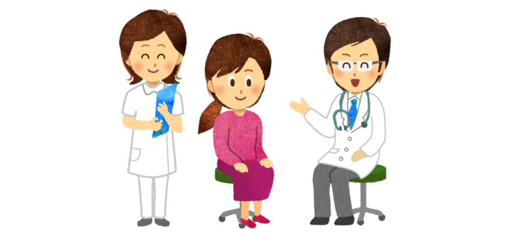 医師と看護師と患者さんのイラスト