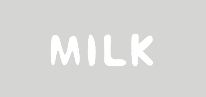 白色背景透過文字MILK