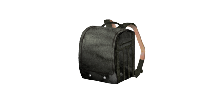 男の子のランドセルのイラスト