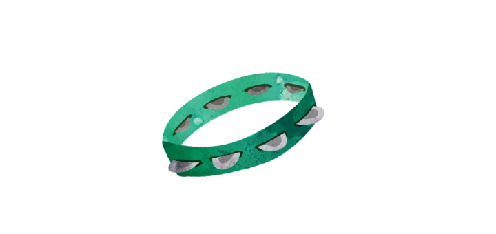 タンバリンのイラスト