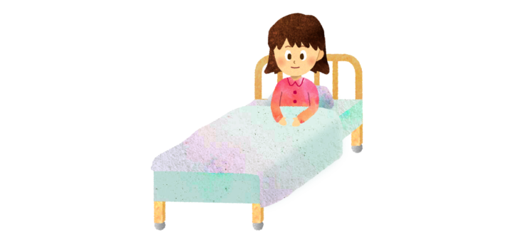 入院している女の子