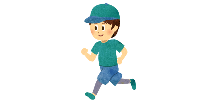 ランニングする男性