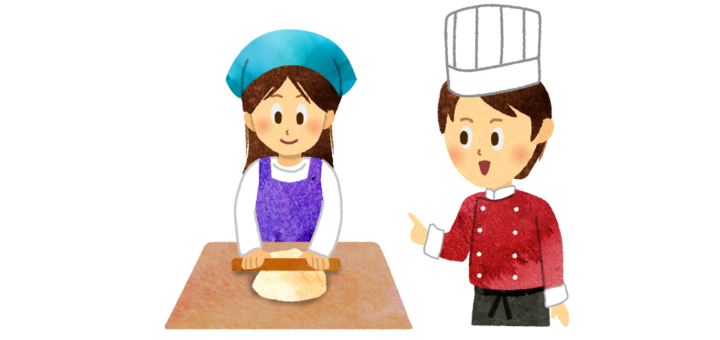 パイ生地をのばす